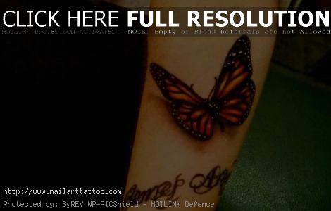 3d Butterfly Tattoos Designs