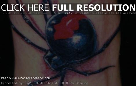 3d Black Widow Spider Tattoos