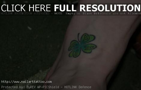 4 Leaf Clover Tattoos Designs