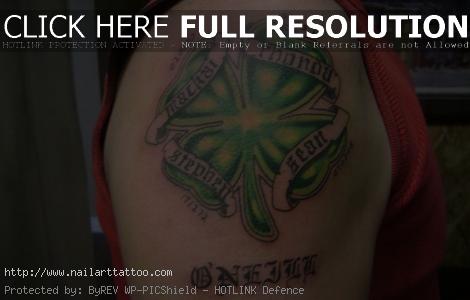4 Leaf Clover Tattoos With Names