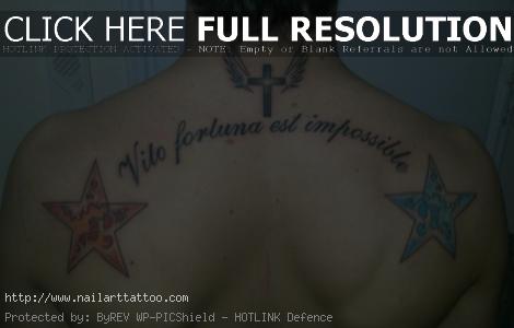 5 Point Star Tattoos For mMen