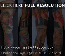 American Flag Sleeve Tattoos