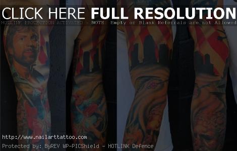 American Flag Sleeve Tattoos