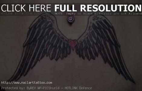 Angel Wing Designs For Tattoos For Girls
