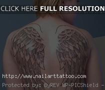 Angel Wing Tattoos For Women On Back