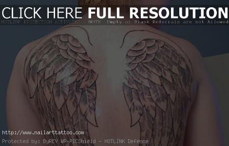 Angel Wing Tattoos For Women On Back