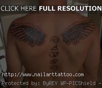 Angel Wing Tattoos With Name