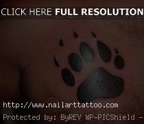 Animal Paw Print Tattoos Designs