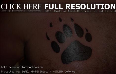 Animal Paw Print Tattoos Designs