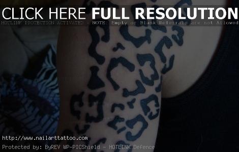 Animal Print Heart Tattoos