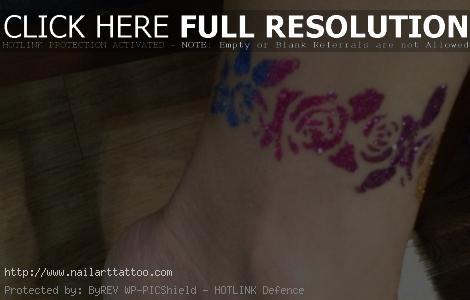 Ankle Band Tattoos For Women