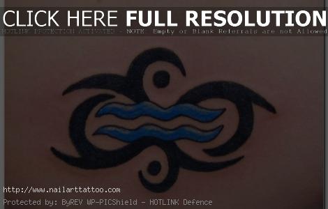 Aquarius Tattoos Designs For Men