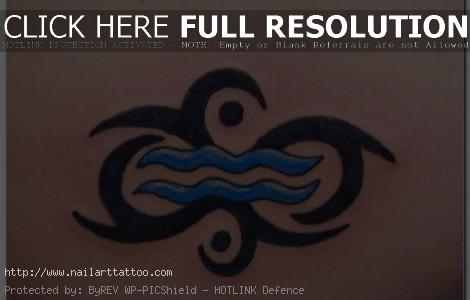 Aquarius Tattoos Designs For Men