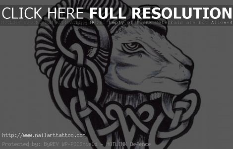 Aries Tribal Tattoos Designs