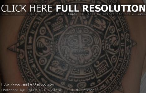 Aztec Calendar Tattoos Design