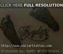 Baby Footprint Tattoos Designs