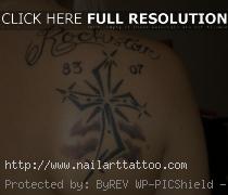 Back Cross Tattoos For Girls