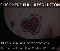 Barbed Wire Heart Tattoos