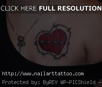 Barbed Wire Heart Tattoos