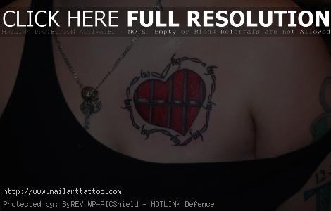 Barbed Wire Heart Tattoos