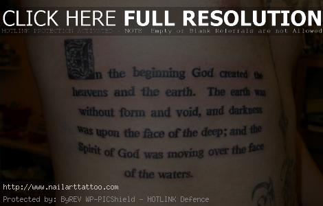 Bible Verse Tattoos Designs