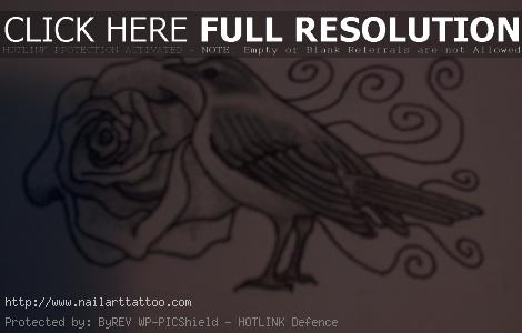 Bird And Flower Tattoos