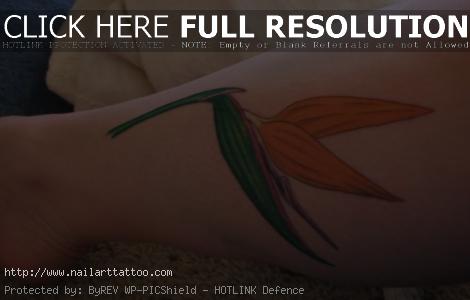 Bird Of Paradise Flower Tattoos