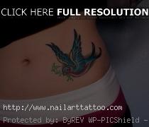Bird On Hip Tattoos