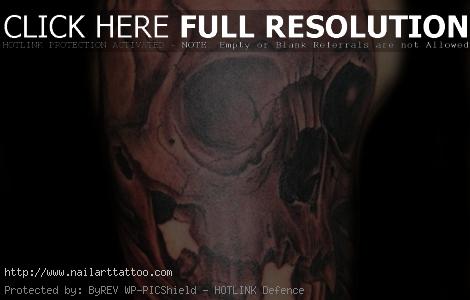 Black And Gray Skull Tattoos