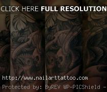 Black And Grey Phoenix Tattoos