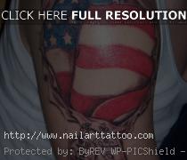 Black And White American Flag Tattoos