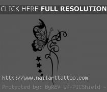 Black And White Butterfly Tattoos Designs