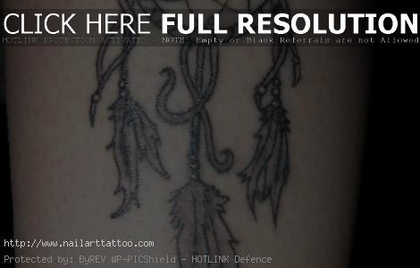 Black And White Dreamcatcher Tattoos