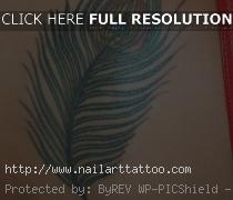 Black And White Feather Tattoos