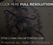 Black And White Lily Tattoos Designs