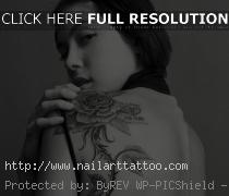 Black And White Sunflower Tattoos