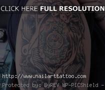 Black And White Swallow Tattoos