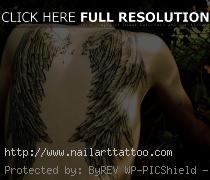 Black Angel Wing Tattoos