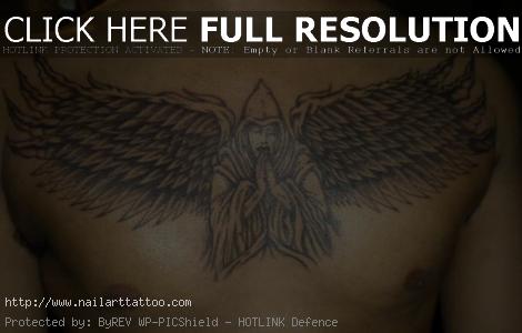 Black Angel Wings Tattoos