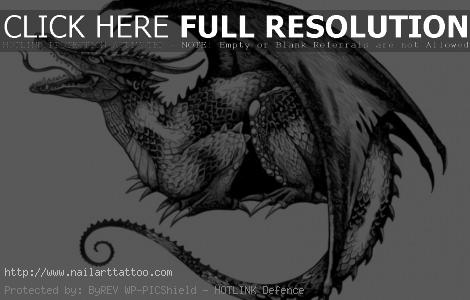 Black Dragon Tattoos Designs