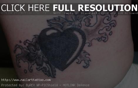 Black Heart Tattoos Pictures