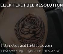 Black Rose Tattoos For Women On Shoulder