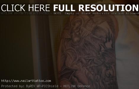 Black White Religious Tattoos