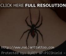 Black Widow Spider Tattoos Designs