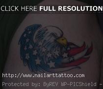 Blad Eagle American Flag Tattoos