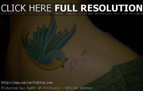 Blue Bird Tattoos Designs