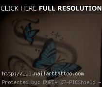 Blue Butterfly Tattoos Designs
