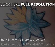 Blue Flower Tattoos Designs