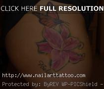 Butterfly And Lily Tattoos