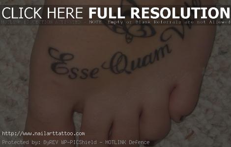 Butterfly Foot Tattoos Designs